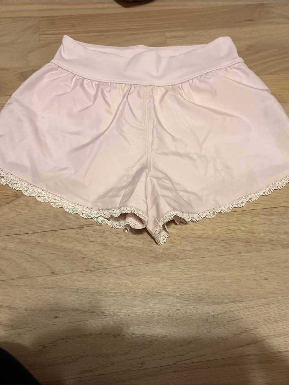 abercrombie kids Light Pink Lace-Trim Sleep Shorts